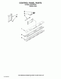 CONTROL PANEL PARTS Diagram and Parts List for KSSC36FTS04  KitchenAid Refrigerator