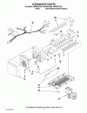 ICEMAKER PARTS Diagram and Parts List for GI6FDRXXB03  Whirlpool Refrigerator