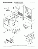 CABINET PARTS Diagram and Parts List for KURG24LWBS21  KitchenAid Refrigerator