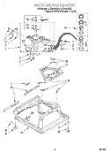 MACHINE BASE Diagram and Parts List for LXR9245EZ2  Whirlpool Washer