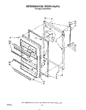 REFRIGERATOR DOOR Diagram and Parts List for ET20VMXSW01  Whirlpool Refrigerator