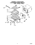 INTERNAL OVEN Diagram and Parts List for KEBS277YBL2  KitchenAid Wall Oven