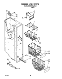 FREEZER LINER, LIT/OPTIONAL Diagram and Parts List for KSRB22QABL00  KitchenAid Refrigerator