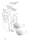 FREEZER LINER Diagram and Parts List for 3XART732GW01  Whirlpool Refrigerator