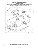 697436 BURNER Diagram and Parts List for LT5100XSW0  Whirlpool Washer Dryer Combo