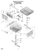 DISHRACK, LIT/OPTIONAL Diagram and Parts List for DU940QWDQ0  Whirlpool Dishwasher