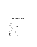 MISCELLANEOUS Diagram and Parts List for LA5380XSW0  Whirlpool Washer