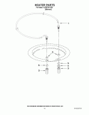 HEATER PARTS Diagram and Parts List for KUDE70FXSS0  KitchenAid Dishwasher