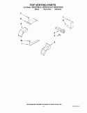 TOP VENTING PARTS Diagram and Parts List for KERS807SBL03  KitchenAid Range