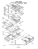 SHELF Diagram and Parts List for ET18GKXWW10  Whirlpool Refrigerator