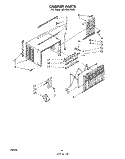 CABINET PARTS Diagram and Parts List for ACP062XM0  Whirlpool Air Conditioner