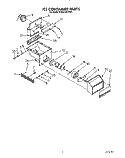 ICE CONTAINER Diagram and Parts List for KSSS42DWX01  KitchenAid Refrigerator
