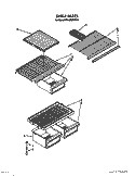 SHELF Diagram and Parts List for ET14ZKXXG00  Whirlpool Refrigerator