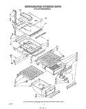 REFRIGERATOR INTERIOR Diagram and Parts List for ED26MMXRWR3  Whirlpool Refrigerator