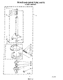 BRAKE AND DRIVE TUBE Diagram and Parts List for LA8580XWN1  Whirlpool Washer