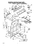 CONTROLS AND REAR PANEL Diagram and Parts List for LSC8244BW0  Whirlpool Washer