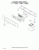 CONTROL PANEL PARTS Diagram and Parts List for KEBS207SBL04  KitchenAid Wall Oven