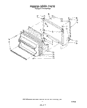 FREEZER DOOR Diagram and Parts List for ET18HMXSW04  Whirlpool Refrigerator