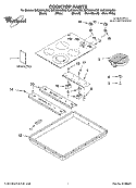 COOKTOP PARTS, OPTIONAL PARTS Diagram and Parts List for GJC3034LB02  Whirlpool Cooktop