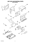 AIR FLOW AND CONTROL PARTS Diagram and Parts List for ACQ068PS2  Whirlpool Air Conditioner