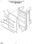 REFRIGERATOR DOOR Diagram and Parts List for RT18HDXDN03  Roper Refrigerator
