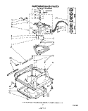 MACHINE BASE Diagram and Parts List for LA5700XSW0  Whirlpool Washer