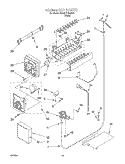 ICE MAKER, OPTIONAL Diagram and Parts List for 3XART710GW00  Whirlpool Refrigerator