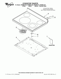 COOKTOP PARTS Diagram and Parts List for WFE366LVQ0  Whirlpool Range
