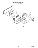 BACKGUARD Diagram and Parts List for SF310PEWW2  Whirlpool Range