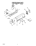 CONTROL PANEL Diagram and Parts List for KAWE760WWH3  KitchenAid Washer