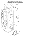REFRIGERATOR LINER Diagram and Parts List for KSRB27FGBL00  KitchenAid Refrigerator