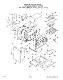 BODY Diagram and Parts List for 2454X2A  Roper Range