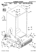 CABINET PARTS Diagram and Parts List for GS2SHAXMS00  Whirlpool Refrigerator