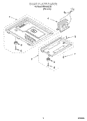 BASE PLATE Diagram and Parts List for MT0130SJB0  Whirlpool Microwave