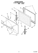 DOOR PARTS, OPTIONAL PARTS Diagram and Parts List for TEP315TV1  Estate Range