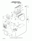 ICEMAKER PARTS Diagram and Parts List for 6GD25DCXHS11  Whirlpool Refrigerator