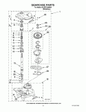 GEARCASE PARTS Diagram and Parts List for 6ALSR7244MW4  Whirlpool Washer