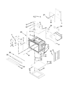Oven Parts Diagram and Parts List for KODE507ESS00  KitchenAid Wall Oven