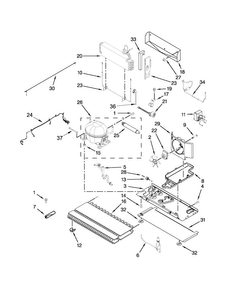 Unit Parts Diagram and Parts List for WRF989SDAB02  Whirlpool Refrigerator