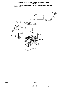 Door Lock Diagram and Parts List for F9807*0  Roper Range