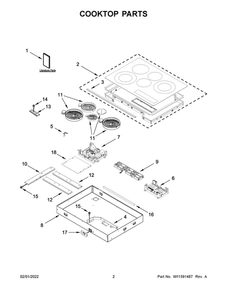 Part Location Diagram of W11439185 Whirlpool Installation instructions