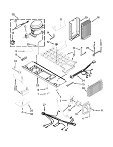 Unit Parts Diagram and Parts List for BRS75ARANA00  Whirlpool Refrigerator