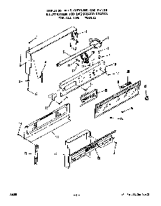 Backguard Diagram and Parts List for 1395*1A  Roper Range