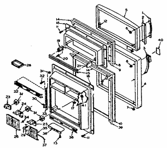 Part Location Diagram of 536148 Whirlpool Door spring