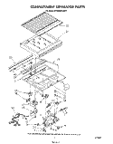 COMPARTMENT SEPARATOR Diagram and Parts List for ET20GMXSW01  Whirlpool Refrigerator