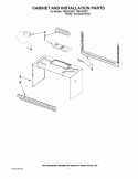 CABINET AND INSTALLATION PARTS Diagram and Parts List for TMH16XSQ7  Estate Microwave