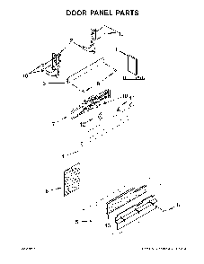 Door panel parts Diagram and Parts List for 66514545N710  Kenmore Dishwasher