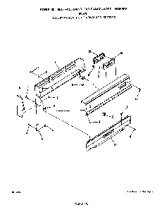 Backguard Diagram and Parts List for F8857*0  Roper Range