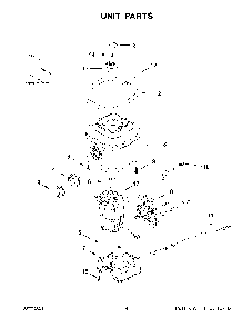Unit Parts Diagram and Parts List for 5KSB4026ABE0  KitchenAid Blender