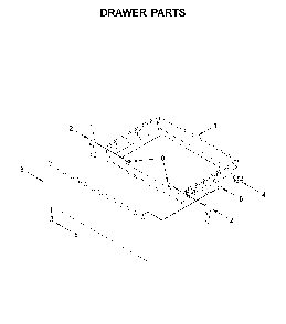 Drawer parts Diagram and Parts List for 66495113612  Kenmore Range